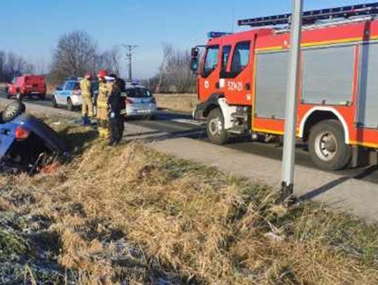 Sławno  Po dachowaniu odmówił udzielonej pomocy medycznej