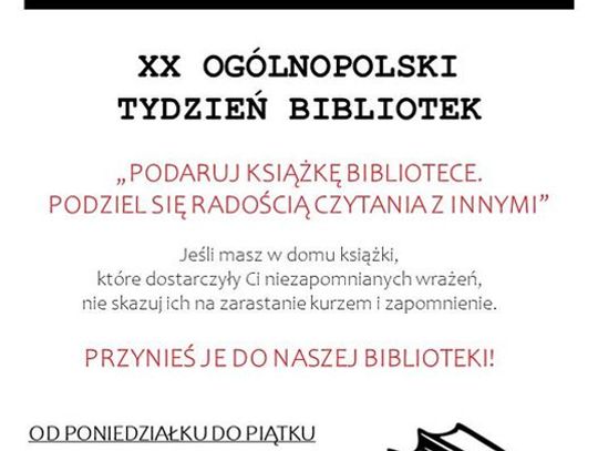 Sławno: Podaruj Książkę Bibliotece