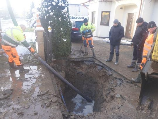 Sławno  Rury w zimie pękają...
