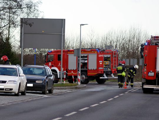 Sławno: stłuczka na rondzie