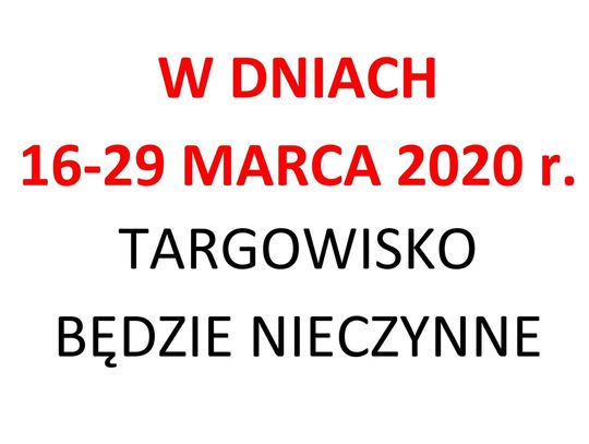 Sławno: Targowisko miejskie nieczynne