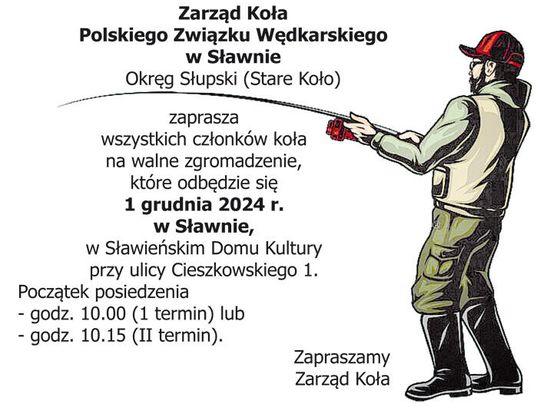 Sławno: wędkarzu przyjdź na walne