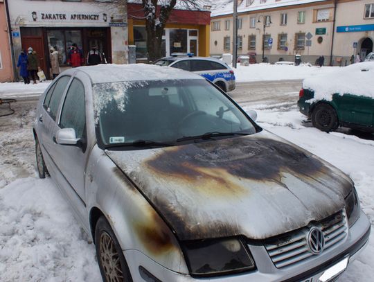 Sławno  Zapalił się na Placu