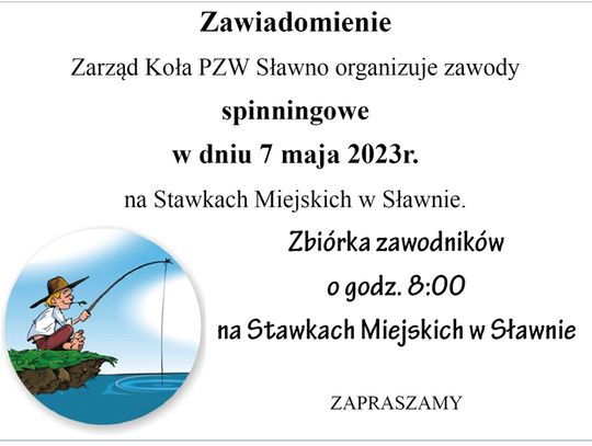 Sławno: Zawody spinningowe na Stawkach Miejskich