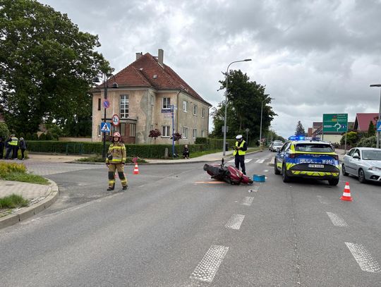 Sławno: Zderzenie skutera z autem osobowym