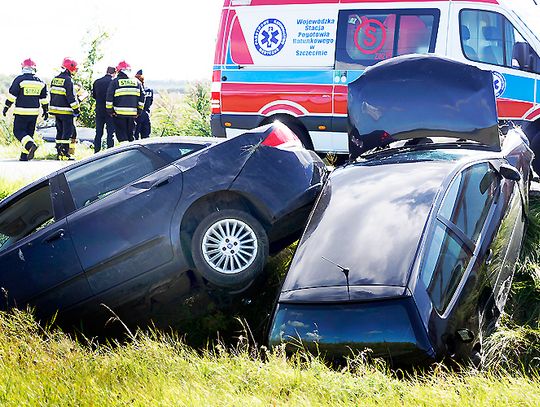 Sławno: zderzenie trzech pojazdów