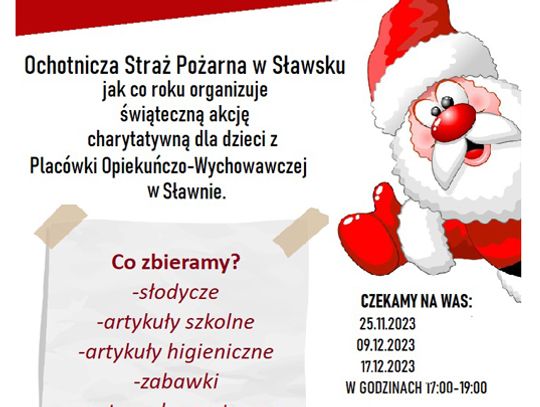 Sławsko: III Strażackie Pogotowie Świętego Mikołaja