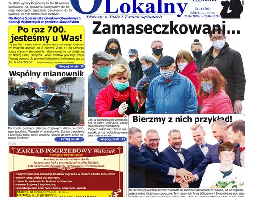 Tak prezentuje się okładka najnowszego Obserwatora!