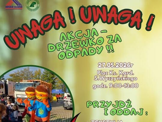 W Sławnie rusza akcja „Drzewko za Odpady”. W środę oddasz makulaturę, tekstylia i elektronikę, a w zamian otrzymasz sadzonkę drzewa