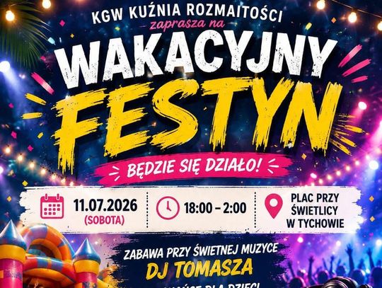 Wakacyjny Festyn w Tychowie już 11 lipca