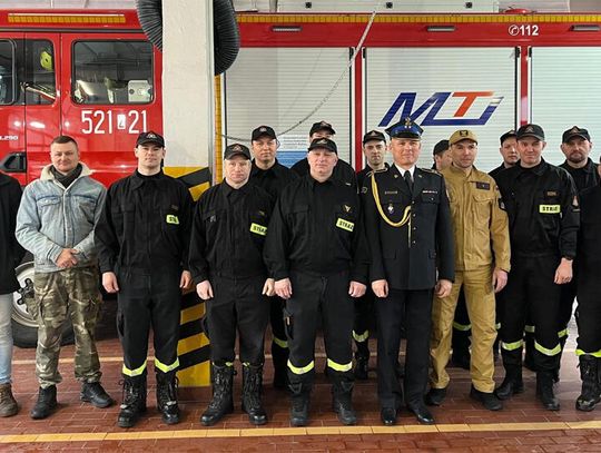 Wieloletni funkcjonariusz KPPSP Sławno st. asp. Jarosław Basandowski przeszedł na emeryturę