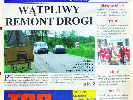 Wspominamy Obserwatory, które już były: Wątpliwy remont drogi