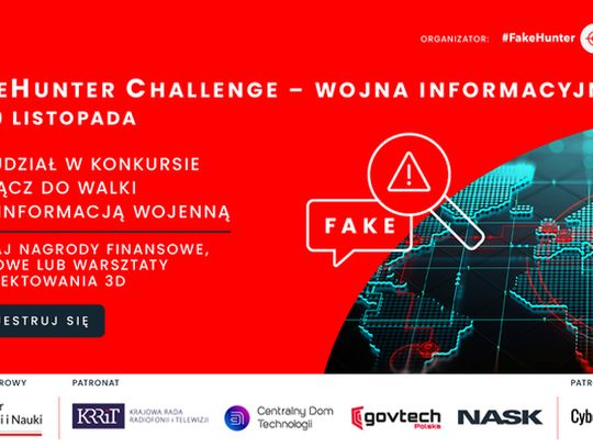 Wygraj nagrody w konkursie PAP „#FakeHunter Challenge – Wojna informacyjna”