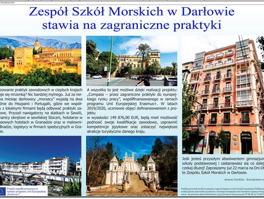 Zespół Szkół Morskich w Darłowie stawia na zagraniczne praktyki 