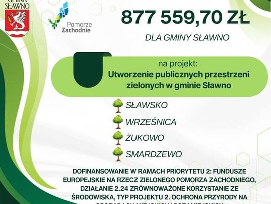 Zielono w Gminie Sławno