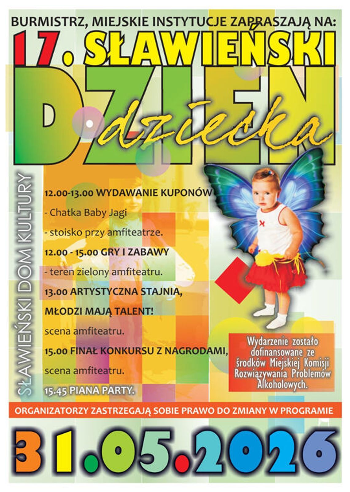 17. Sławieński Dzień Dziecka: program pełen atrakcji, konkursów i Piana Party w amfiteatrze 17. Sławieński Dzień Dziecka: program pełen atrakcji, konkursów i Piana Party w amfiteatrze