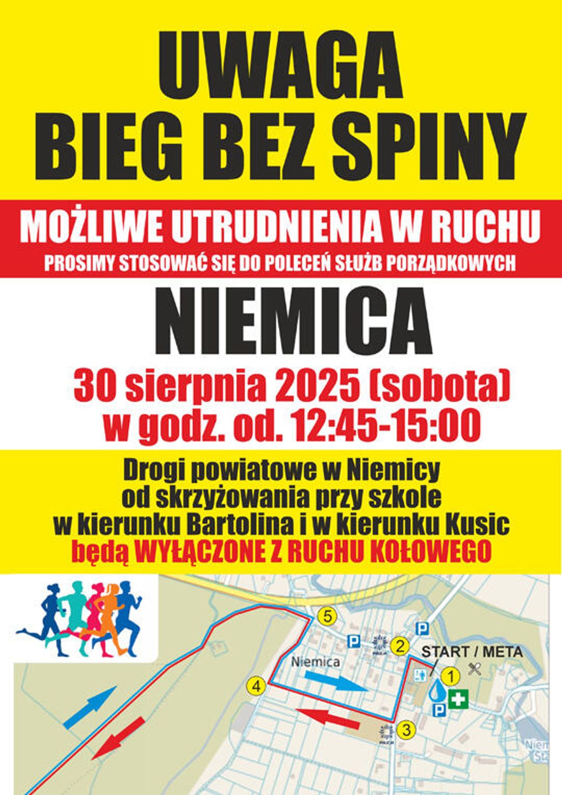 Bieg bez spiny w Niemicy Bieg bez spiny w Niemicy
