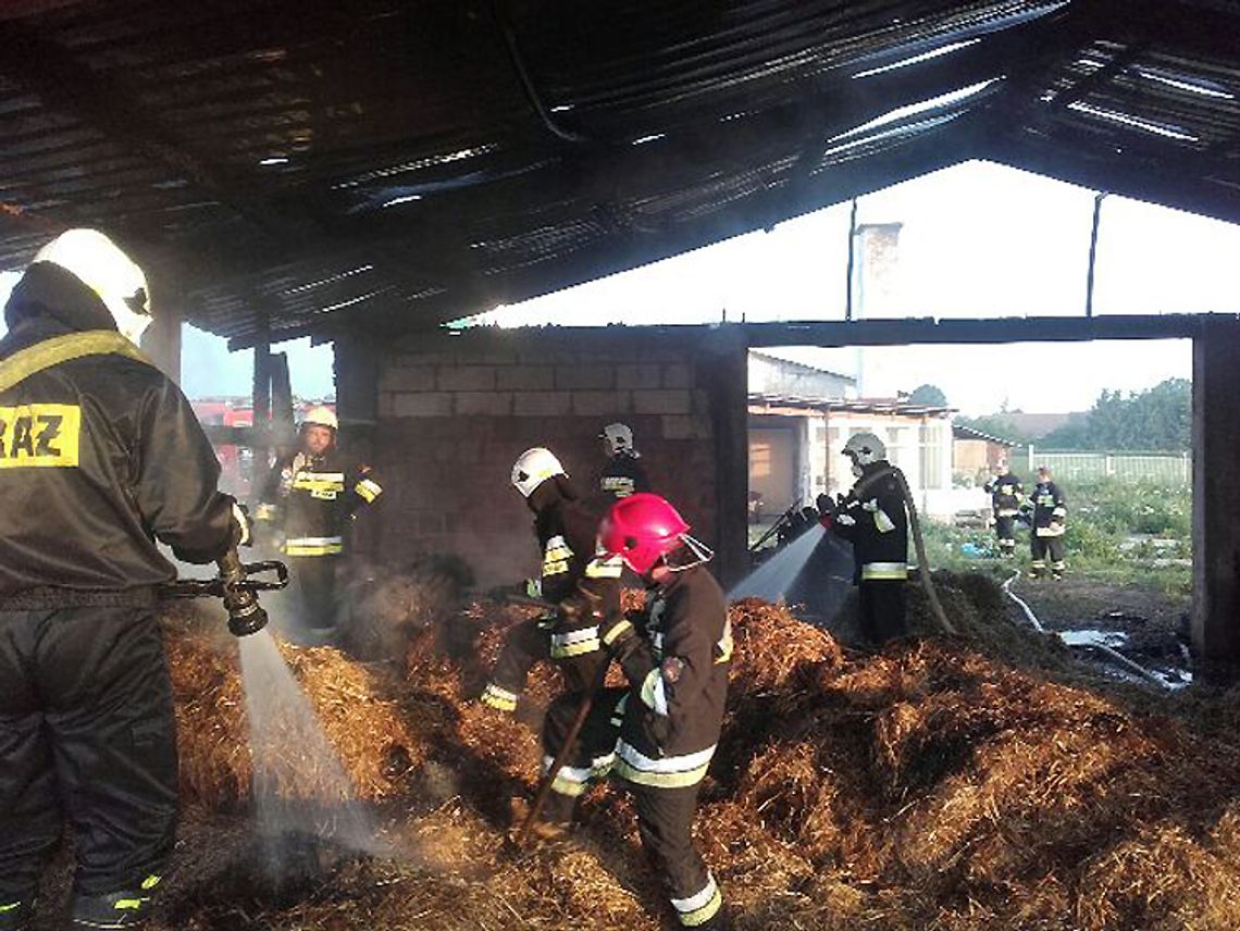 Bobrowice: Palił się budynek gospodarczy