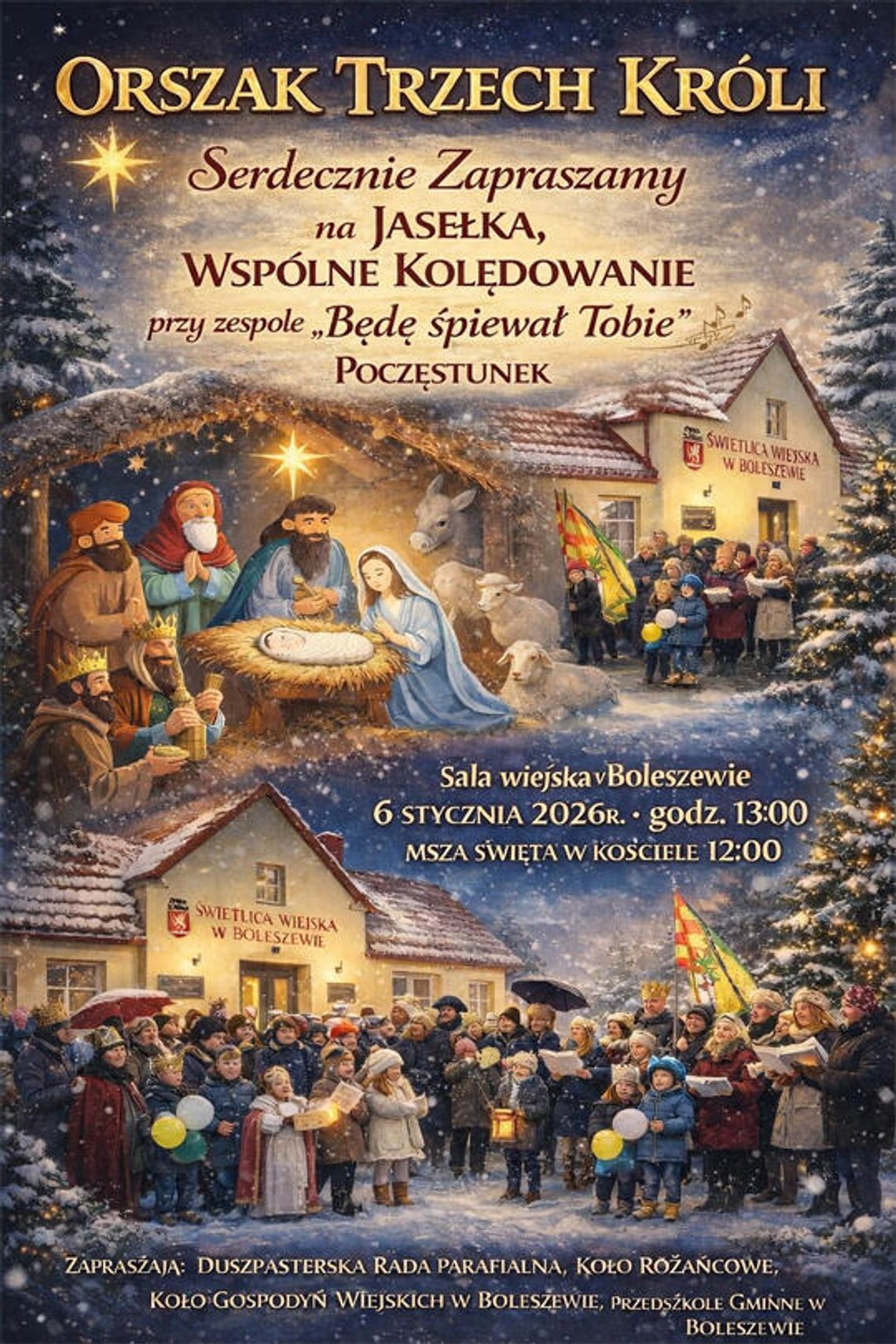 Boleszewo: Jasełka i Wspólne Kolędowanie