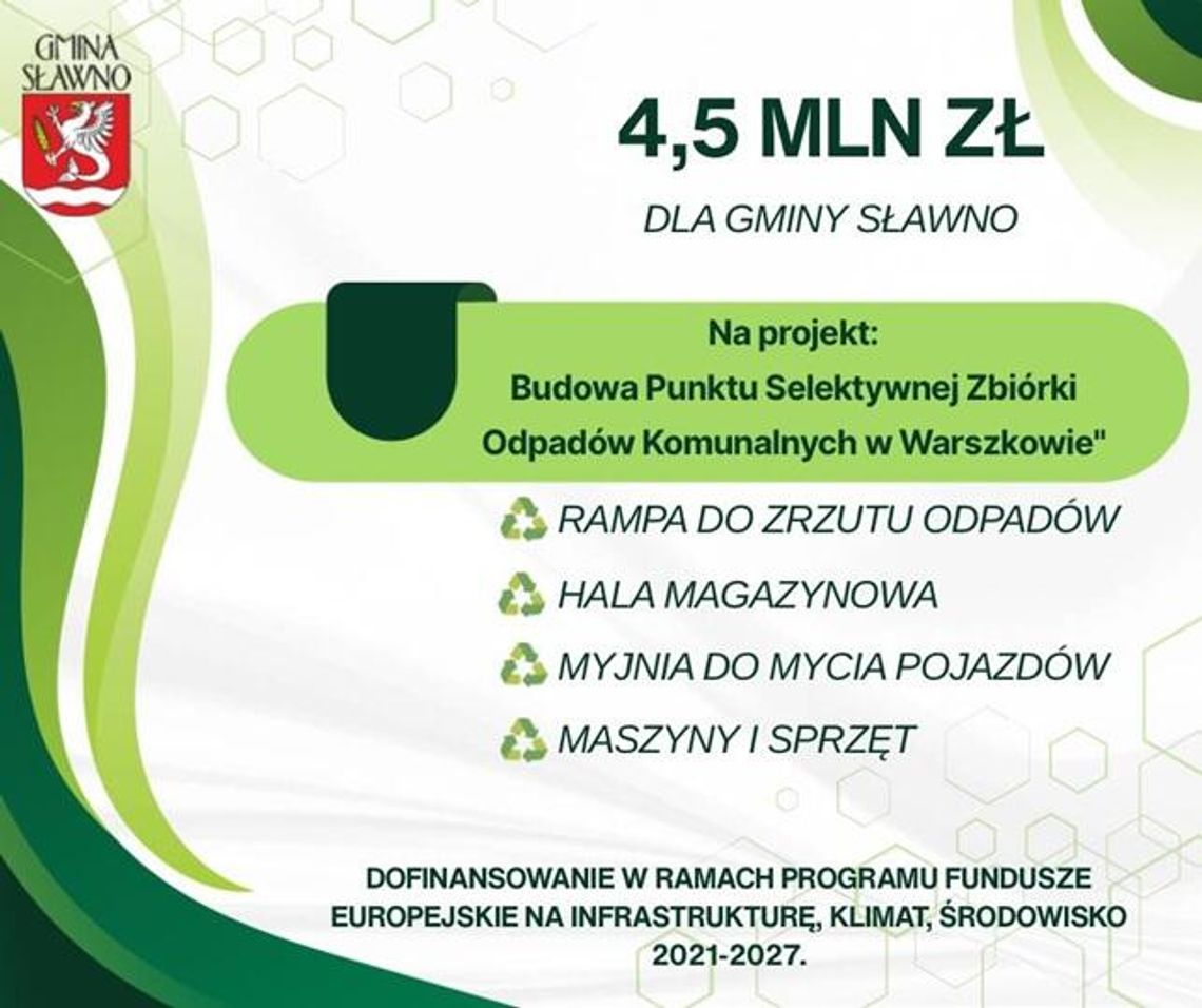Budowa Punktu Selektywnej Zbiórki Odpadów Komunalnych w Warszkowie