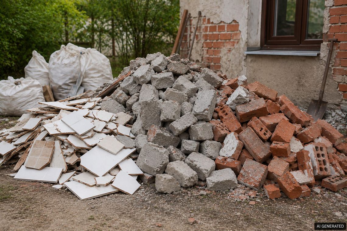 Co zrobić z ceramiką, betonem i cegłami po remoncie?