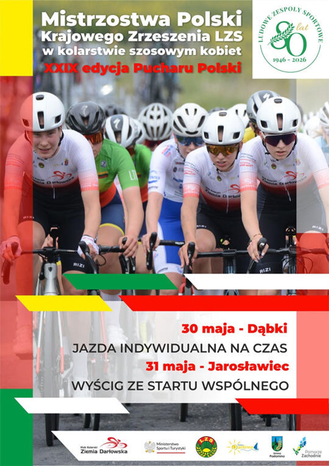 Dąbki: Mistrzostwa Polski kolarstwie szosowym kobiet
