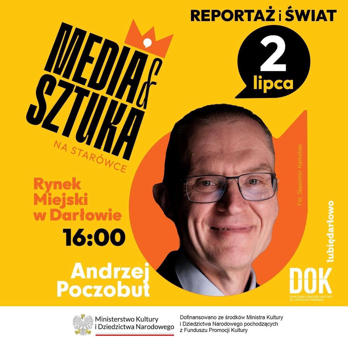 Darłowo: inauguracja Festiwalu Media i Sztuka, spotkanie z Andrzejem Poczobutem, koncert Elżbiety Adamiak i spektakl Teatru Antrakt