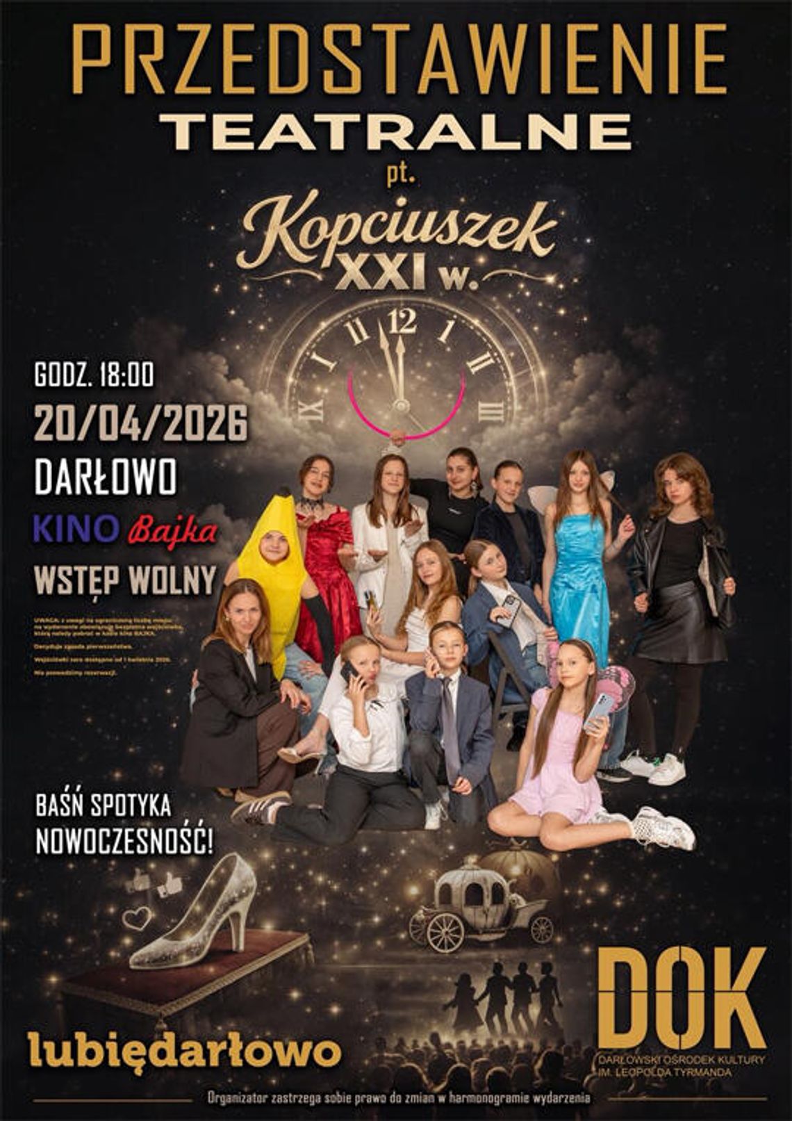 Darłowo: "Kopciuszek XXI w.” przedstawienie teatralne