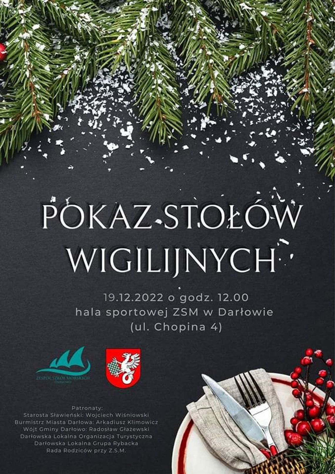 Darłowo: Pokaz Stołów Wigilijnych - 19 grudnia