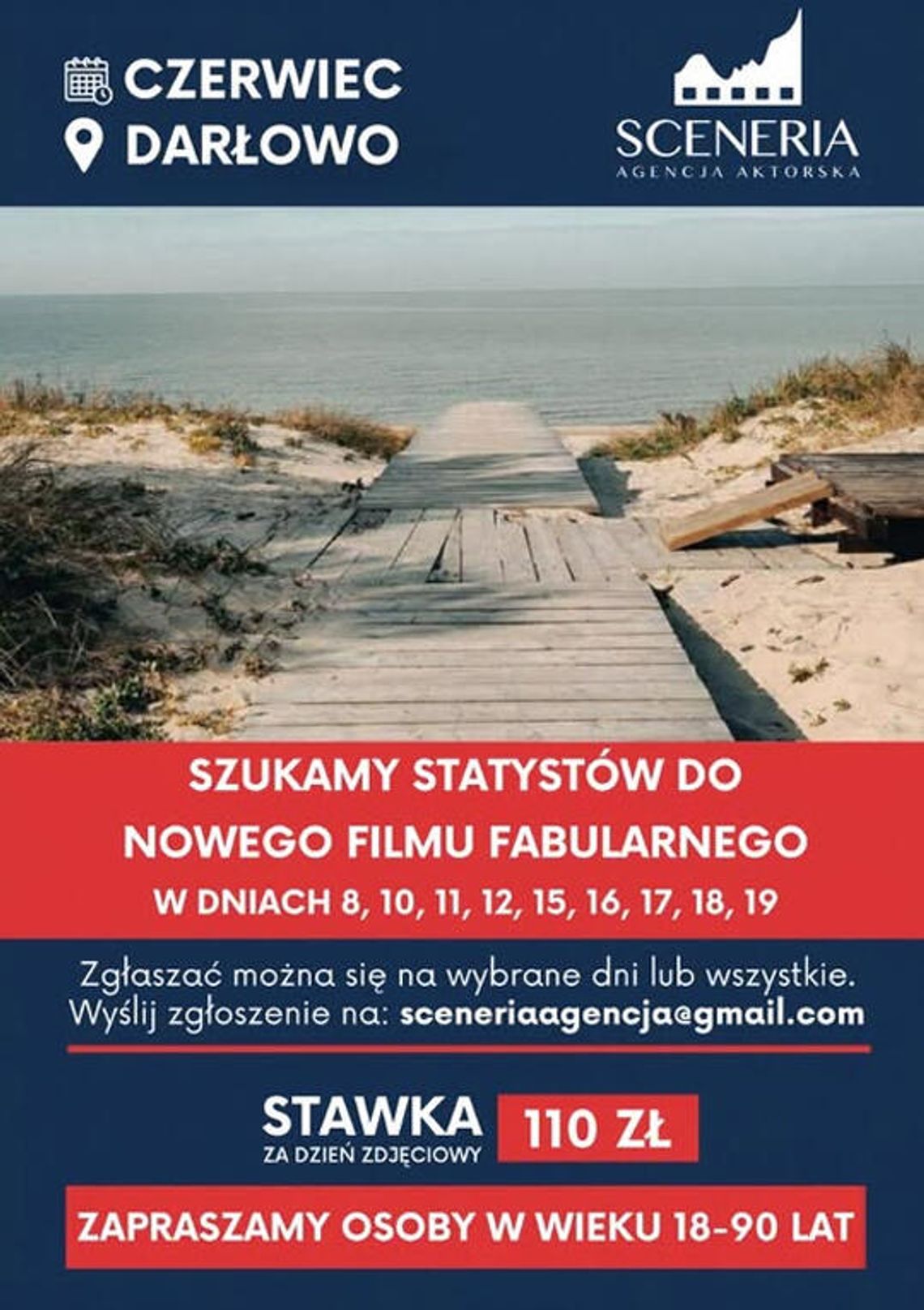Darłowo: Poszukiwani statyści do filmu fabularnego