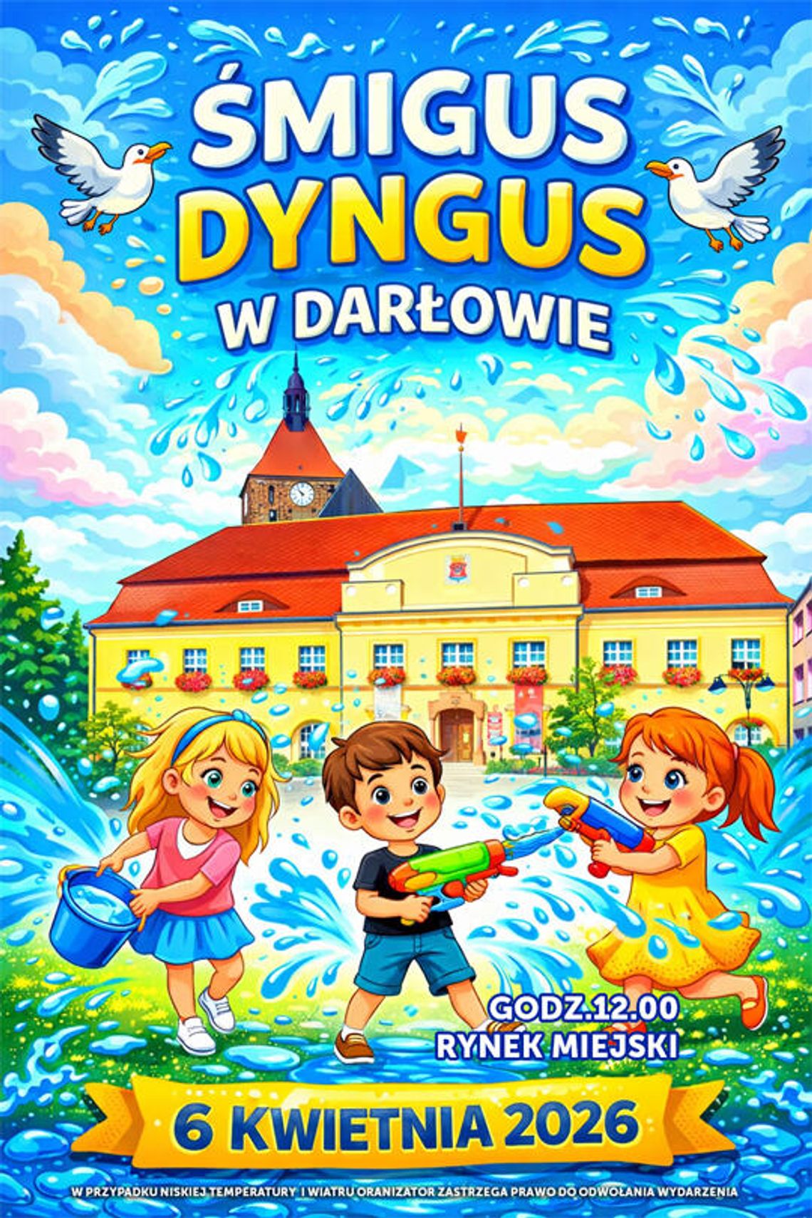Darłowo: Śmigus Dyngus na darłowskim rynku