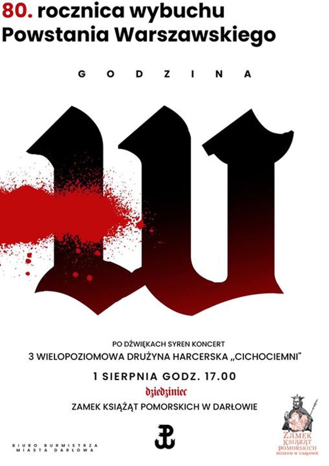 Darłowo: Uroczystości związane z 80-tą rocznicą wybuchu Powstania Warszawskiego