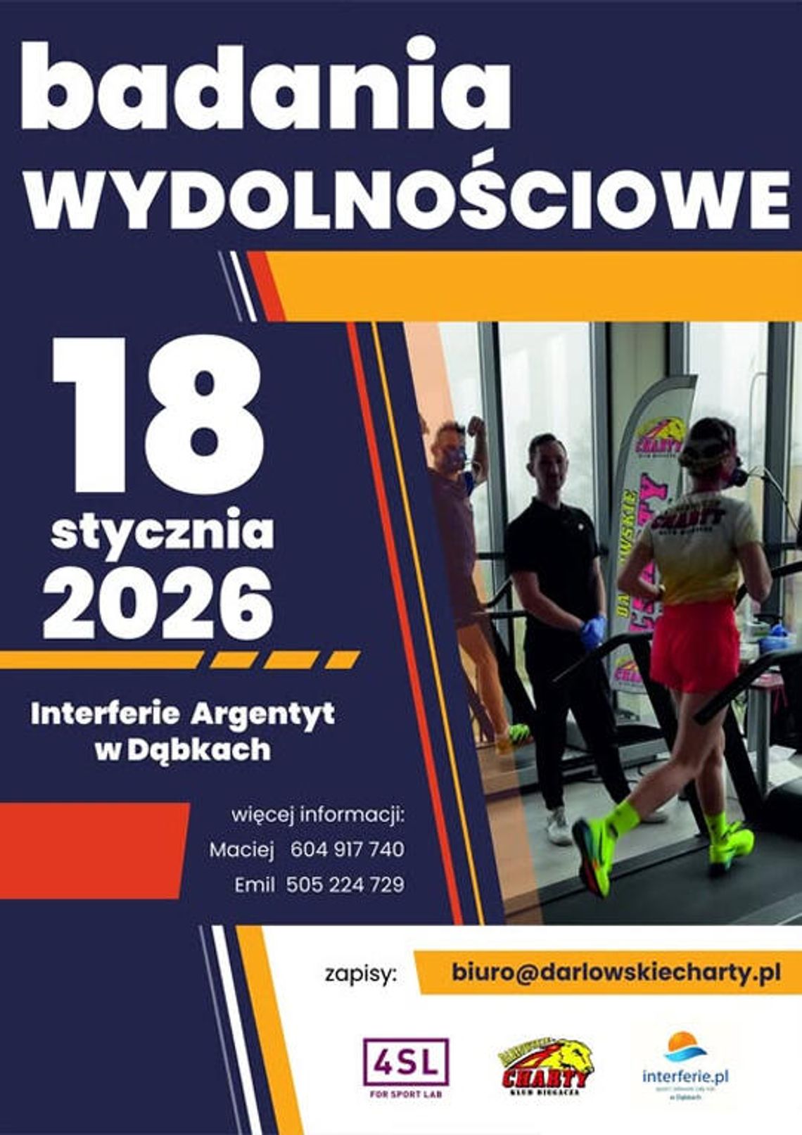 Darłowskie Charty i 4Sport LAB organizują badania wydolnościowe
