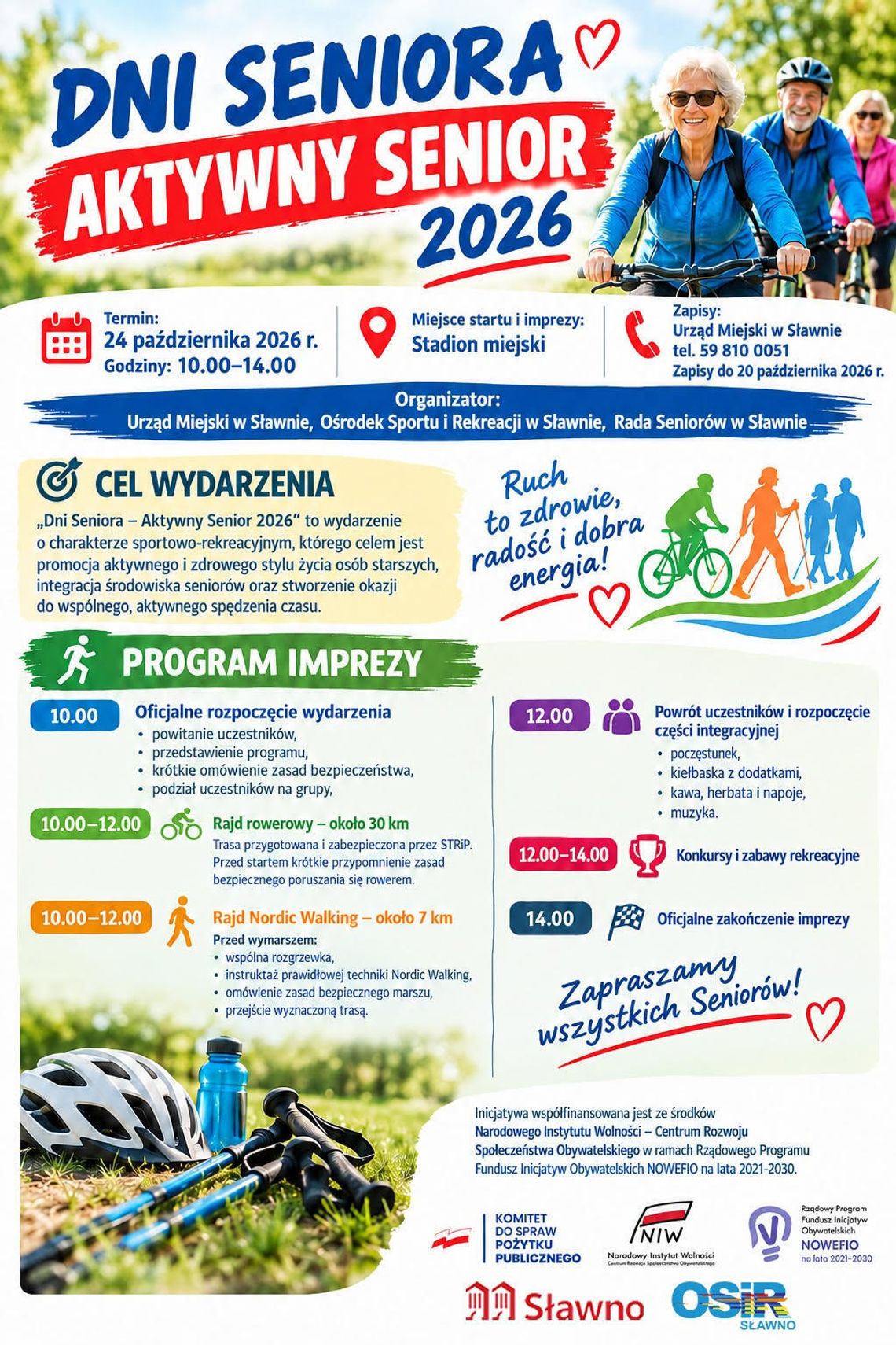 DNI SENIORA – AKTYWNY SENIOR 2026 W SŁAWNIE! DNI SENIORA – AKTYWNY SENIOR 2026 W SŁAWNIE!