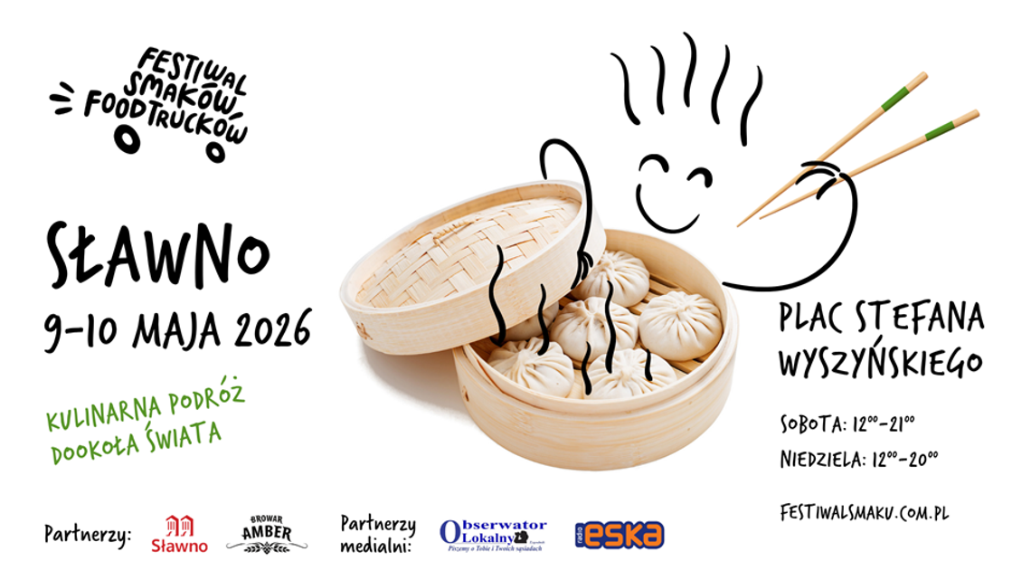Festiwal Smaków Food Trucków 9 i 10 maja w Sławnie!