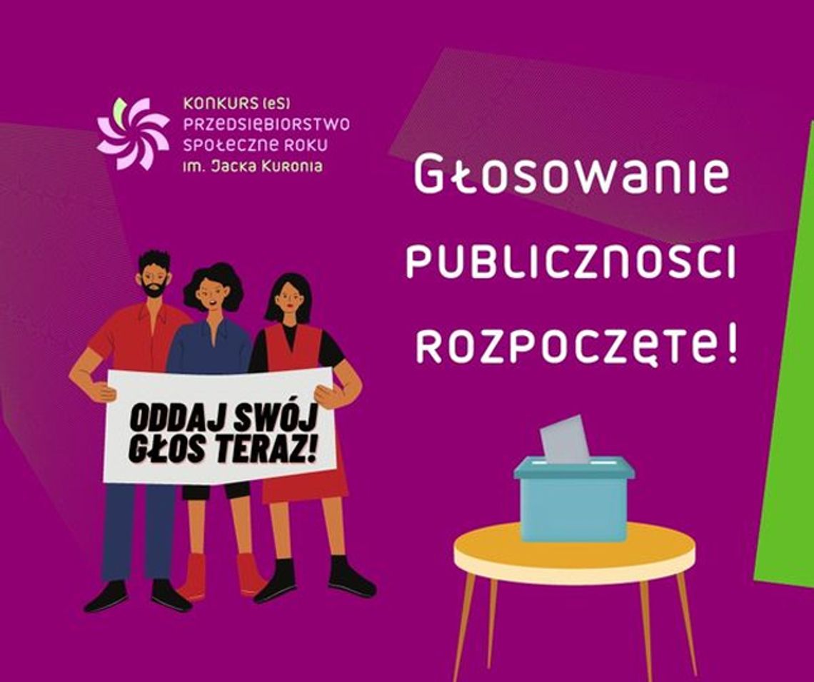 Głosuj na Najlepsze Przedsiębiorstwo Społeczne Roku!