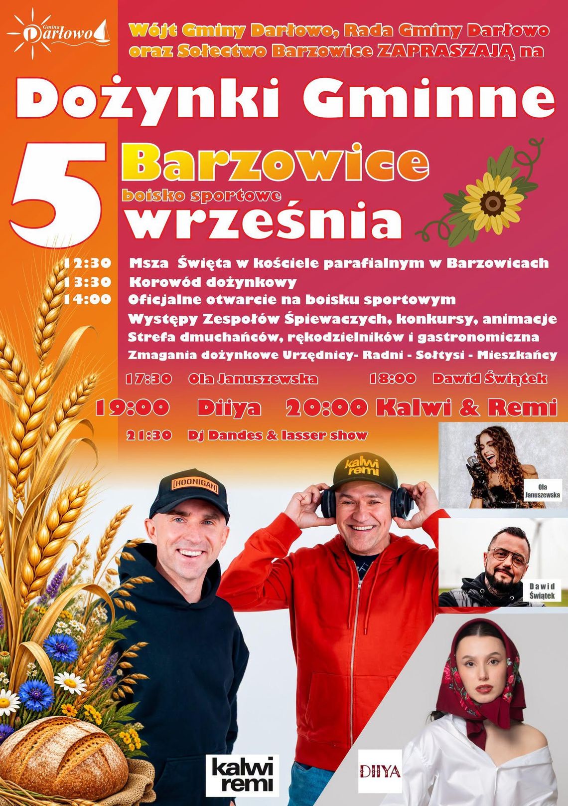 Już 5 września Gminne Dożynki w Barzowicach Już 5 września Gminne Dożynki w Barzowicach