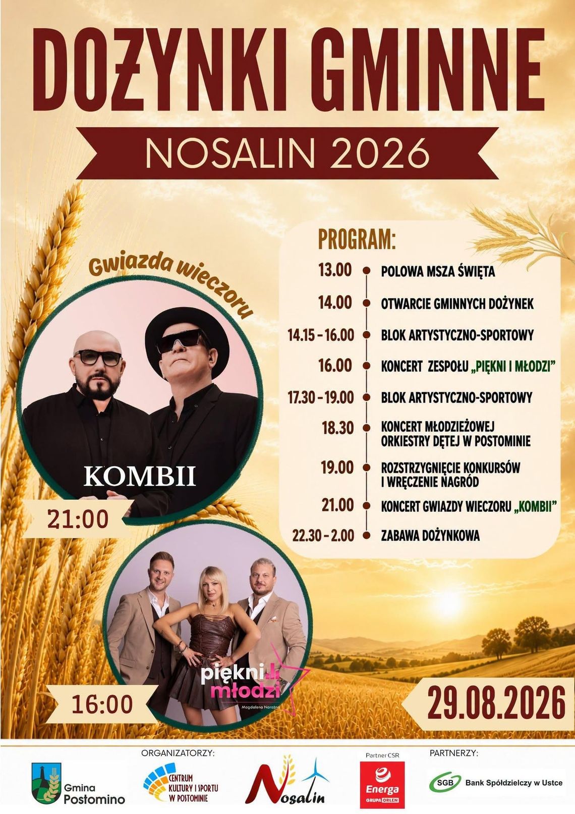 Już jutro Dożynki Gminne w Nosalinie
