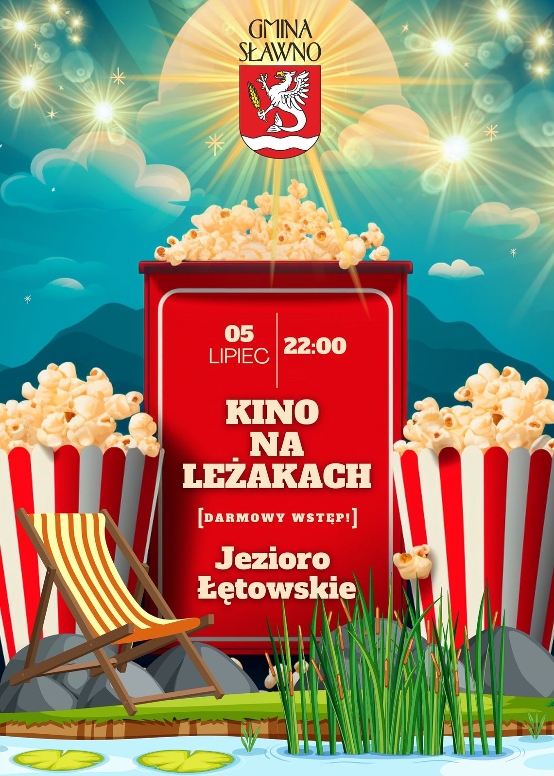 🌟 Kino na Leżakach nad Jeziorem Łętowskim: Rozpocznij Wakacje z Uśmiechem! 🌟