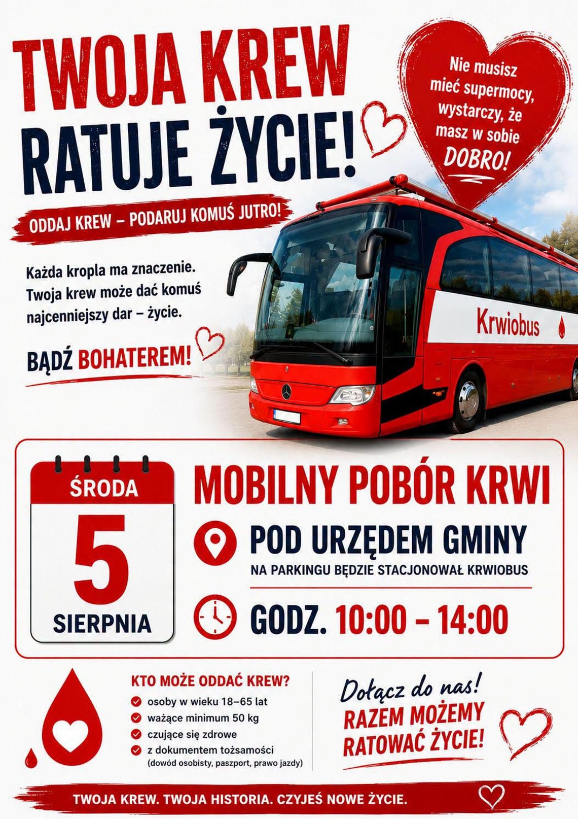 Malechowo: Oddaj krew - podaruj komuś życie! Malechowo: Oddaj krew - podaruj komuś życie!