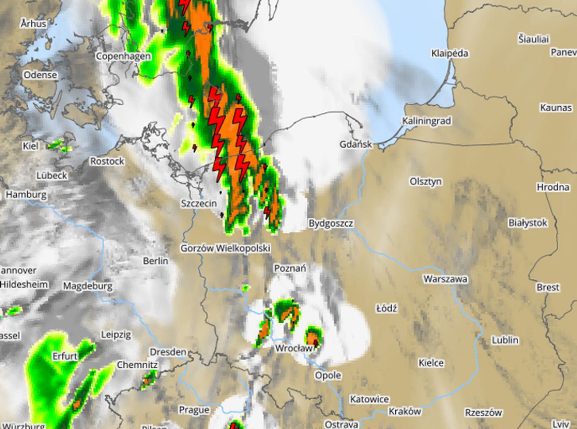 Możliwe burze i silny wiatr