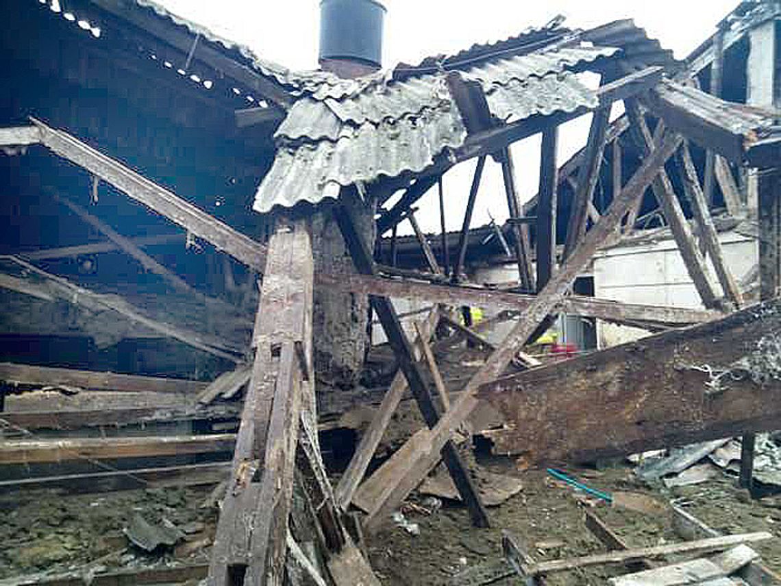 Nosalin: Katastrofa budowlana w chlewni