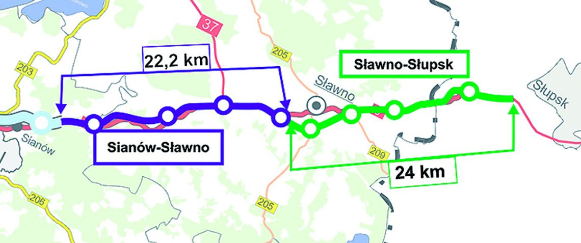 Ogłoszono przetarg na projekty budowlane dla S6 od Koszalina do Słupska