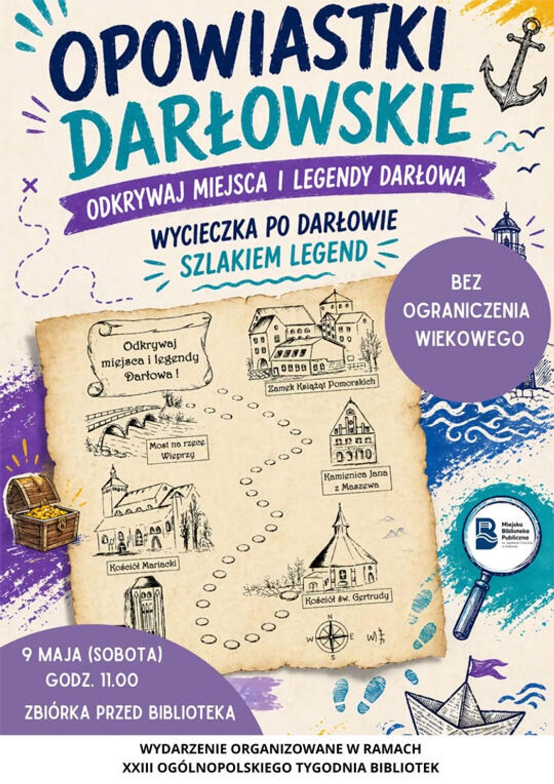Opowiastki Darłowskie – odkrywaj miejsca i legendy Darłowa, XXIII Ogólnopolski Tydzień Bibliotek