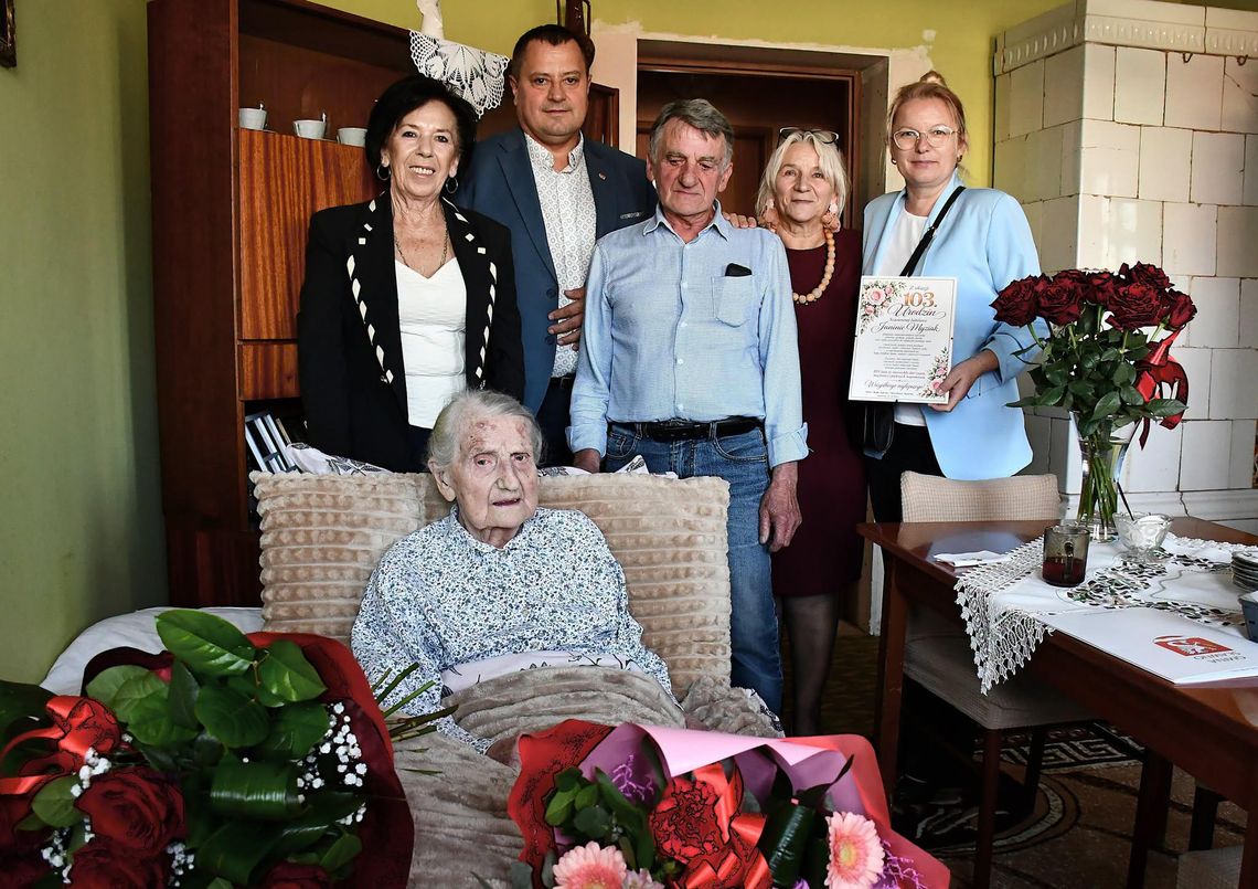 Pani Janina Myziak z Janiewic skończyła 103 lata. Pani Janina Myziak z Janiewic skończyła 103 lata.