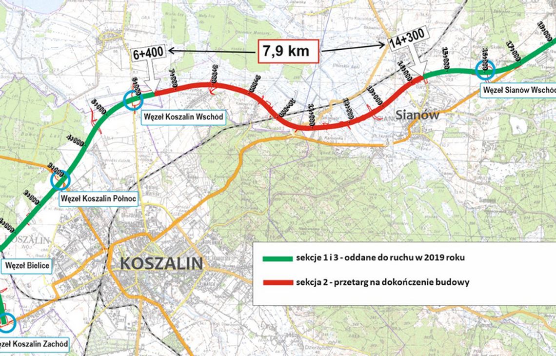 Pięć firm i konsorcjów chce dokończyć budowę obwodnicy Koszalina i Sianowa