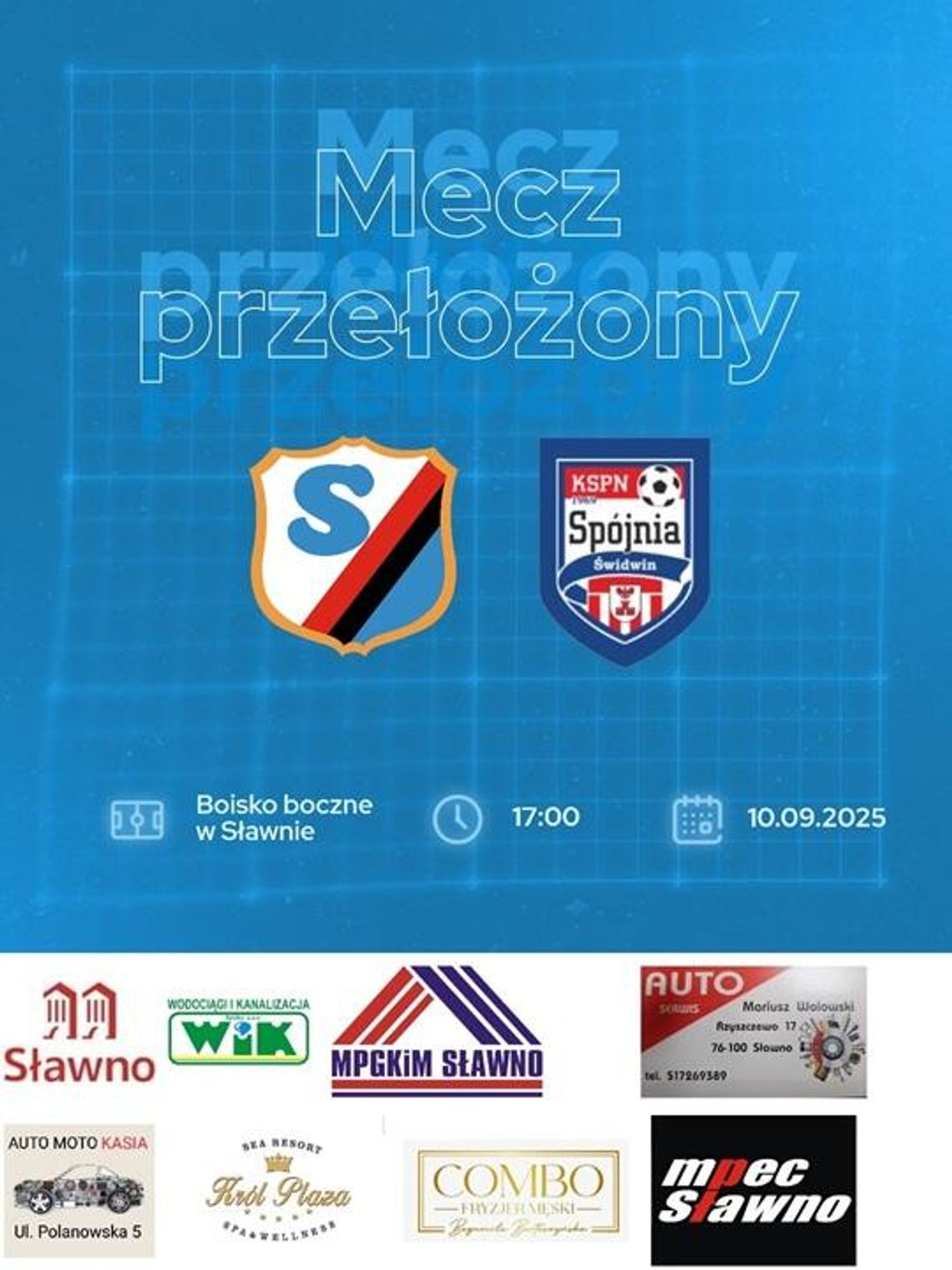 Pierwszy mecz ligowy przełożony