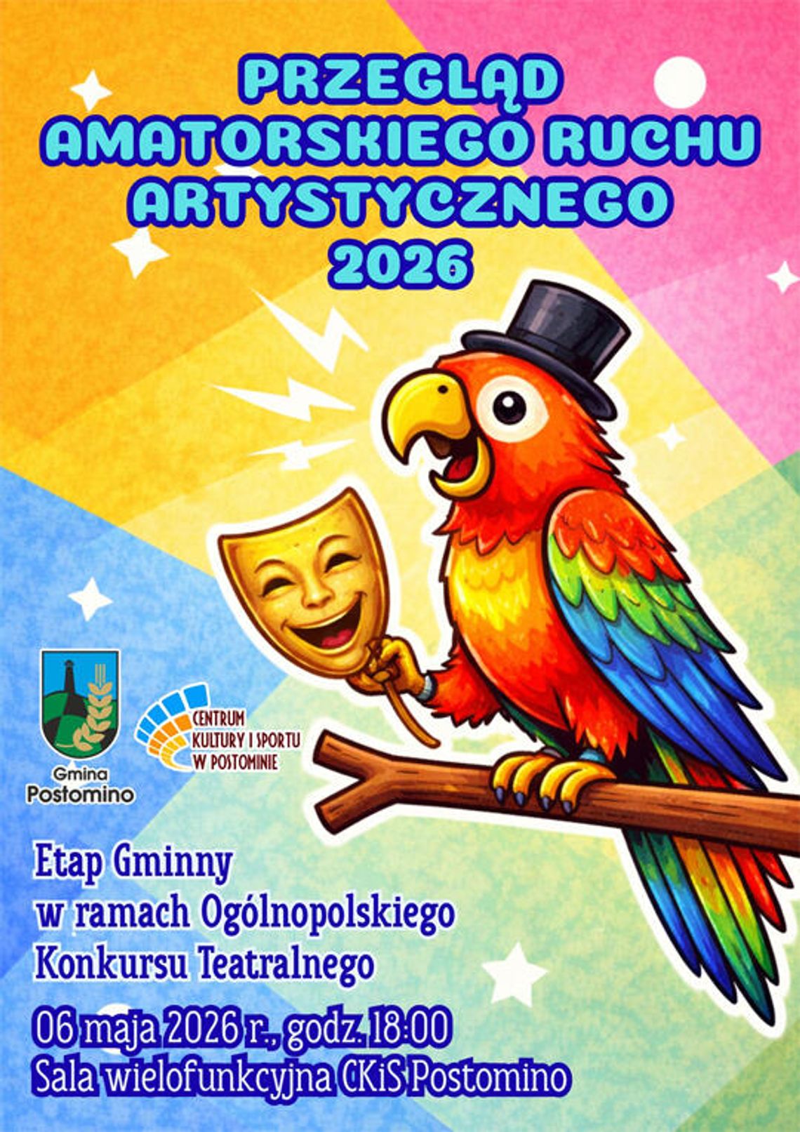 Postomino: Już 6 maja odbędzie się Gminny Konkurs Teatralny