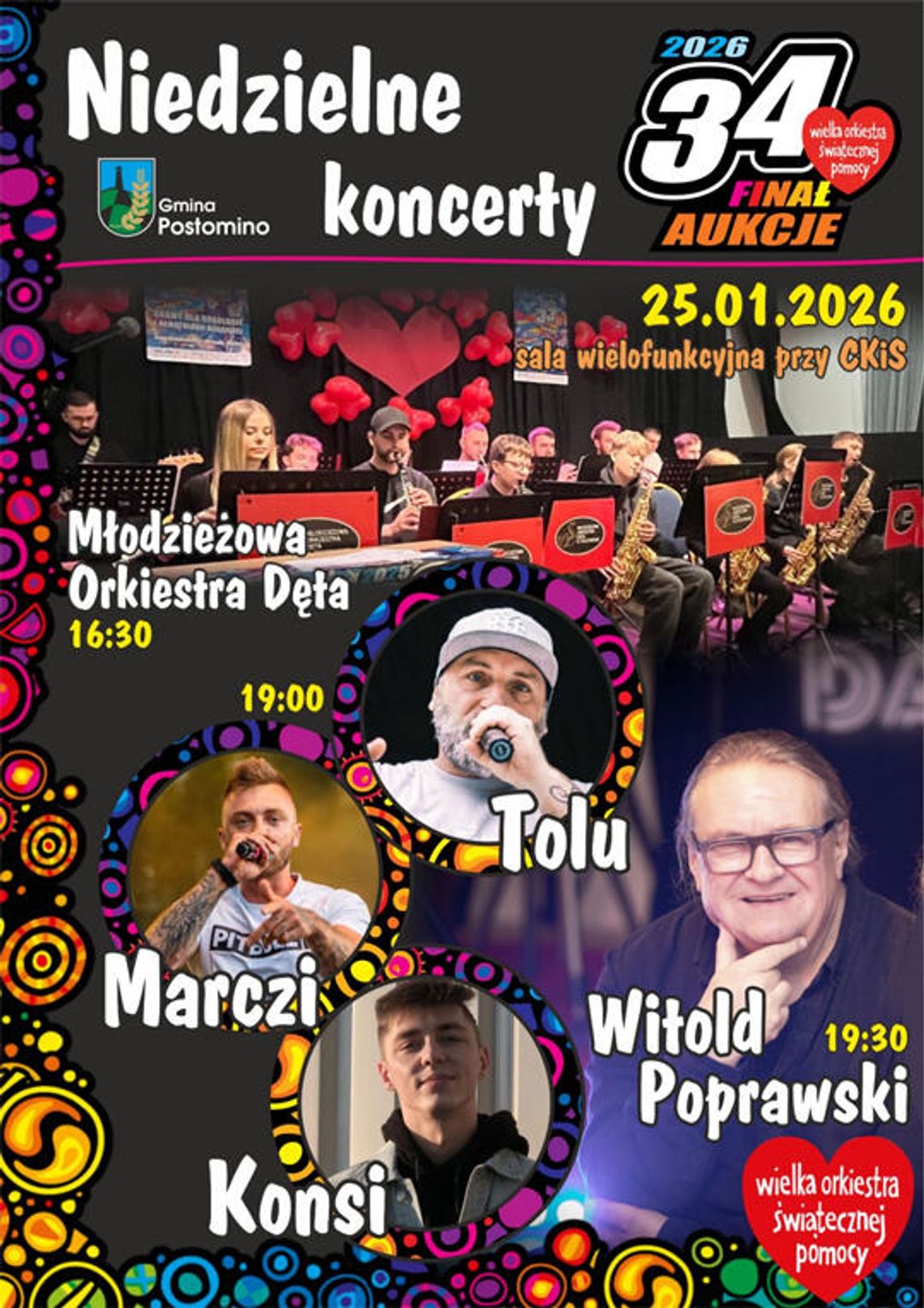 Postomino: WOŚP-owe niedzielne koncerty Postomino: WOŚP-owe niedzielne koncerty