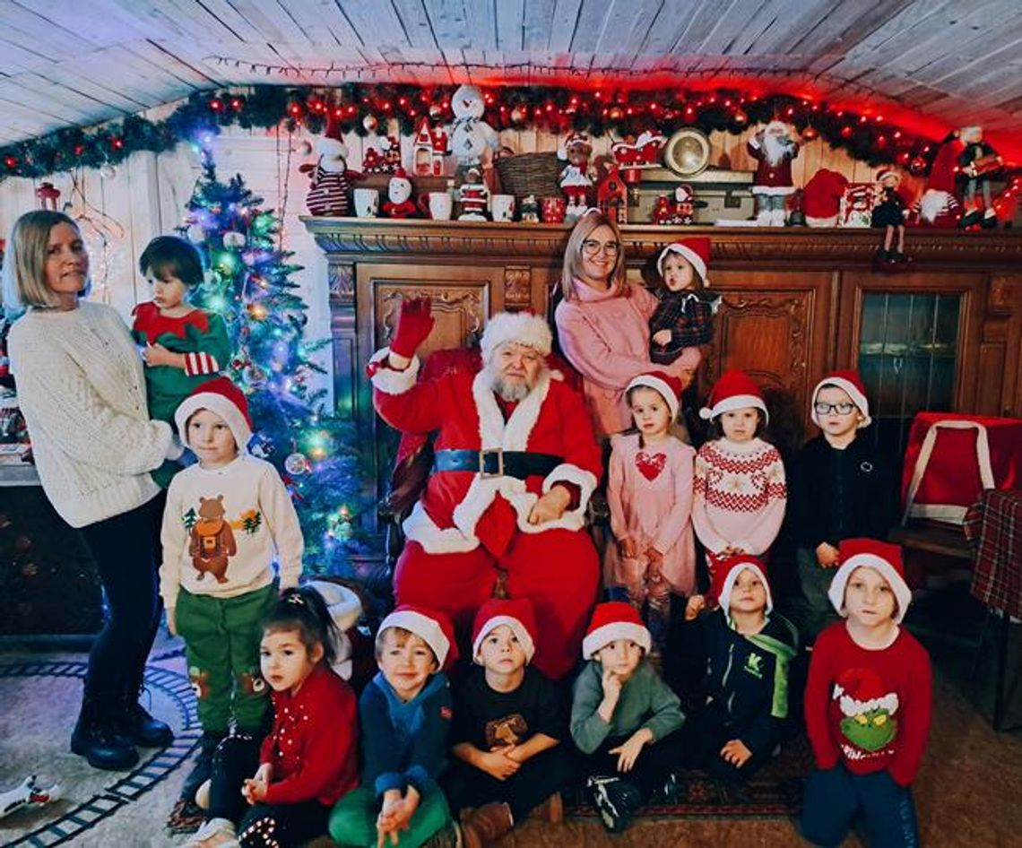 Przedszkolaki ze Sławska i Boleszewa z wizytą u Świętego Mikołaja